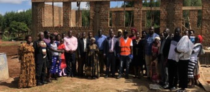 Site visiting at Makota Primary school on a 2in1 classroom block 